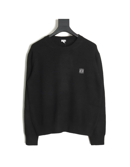 Loewe embroidered logo crew neck sweater TSK1,Cheap Replica Reps Loewe