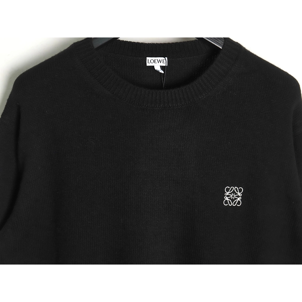 Loewe embroidered logo crew neck sweater TSK1,Cheap Replica Reps Loewe
