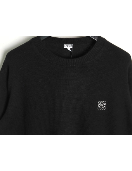 Loewe embroidered logo crew neck sweater TSK1,Cheap Replica Reps Loewe