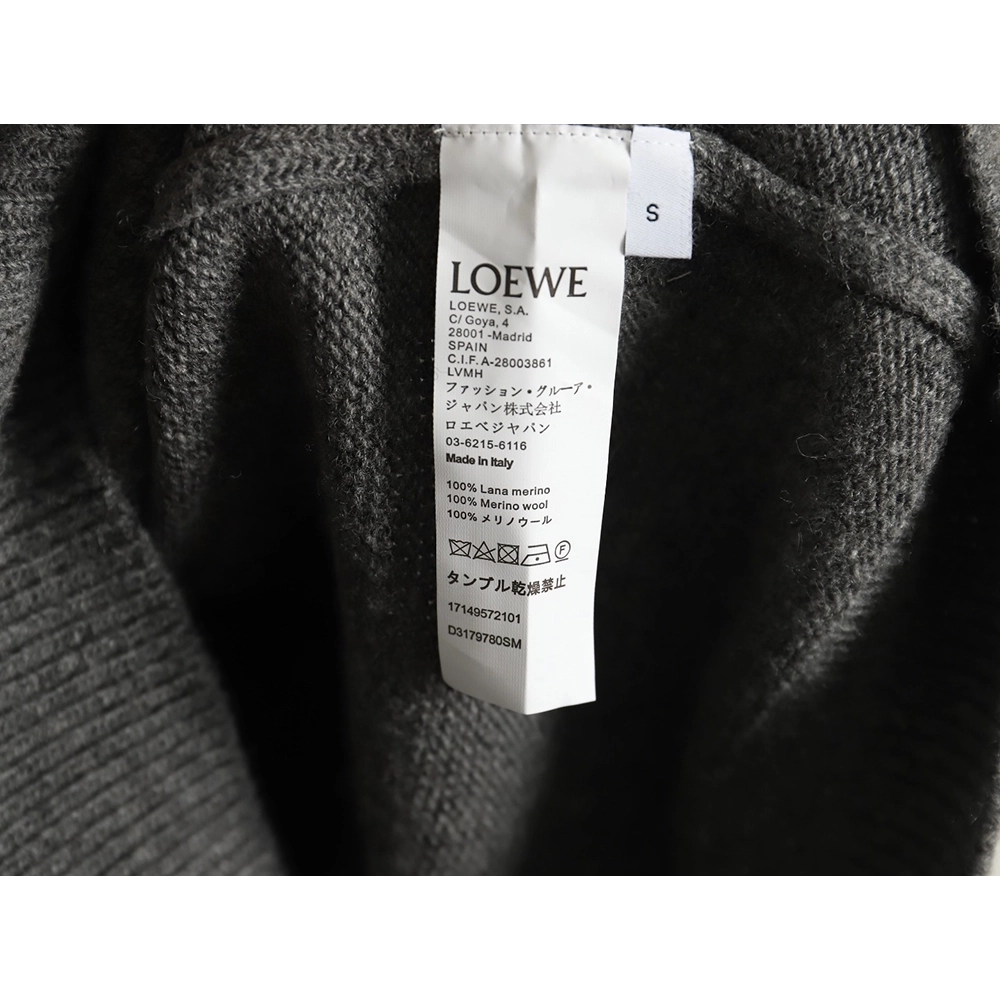 Loewe embroidered logo crew neck sweater,Cheap Replica Reps Loewe