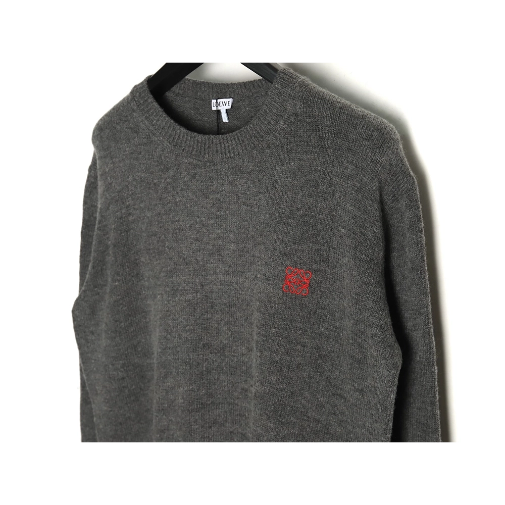 Loewe embroidered logo crew neck sweater,Cheap Replica Reps Loewe