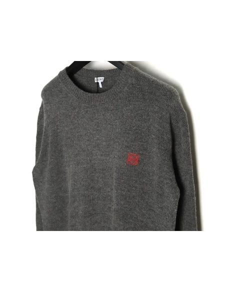 Loewe embroidered logo crew neck sweater,Cheap Replica Reps Loewe