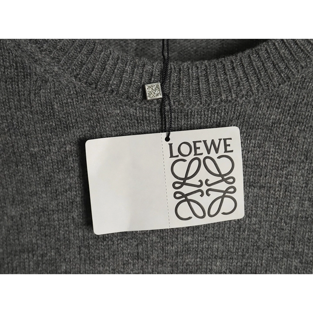 Loewe embroidered logo crew neck sweater,Cheap Replica Reps Loewe