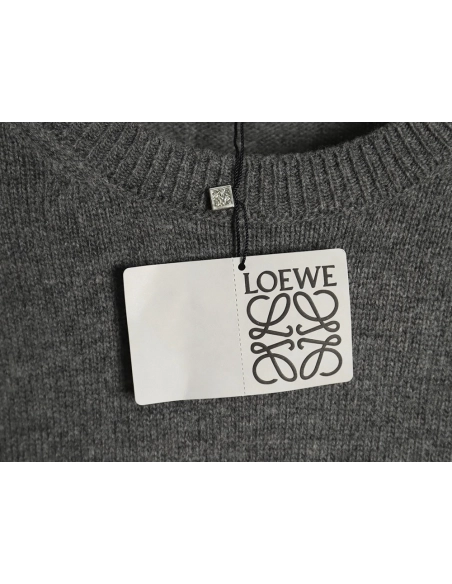 Loewe embroidered logo crew neck sweater,Cheap Replica Reps Loewe
