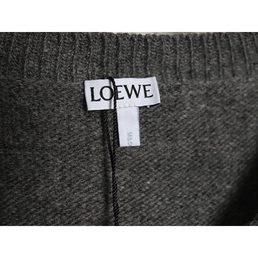 Loewe embroidered logo crew neck sweater,Cheap Replica Reps Loewe
