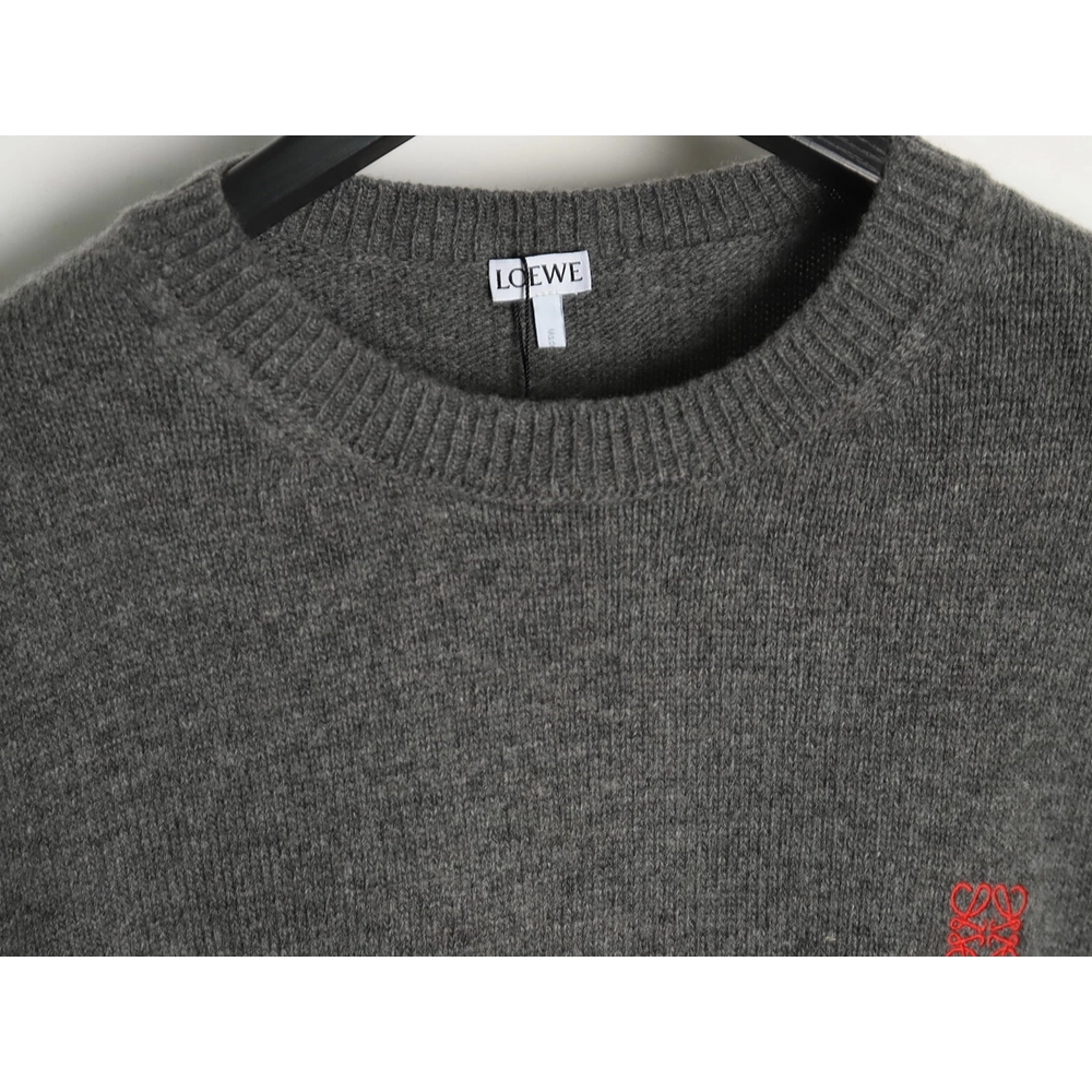 Loewe embroidered logo crew neck sweater,Cheap Replica Reps Loewe