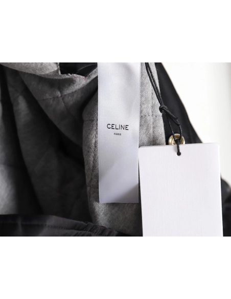 Celine embroidered lettering hooded jacket TSK1,Cheap Replica Reps Celine