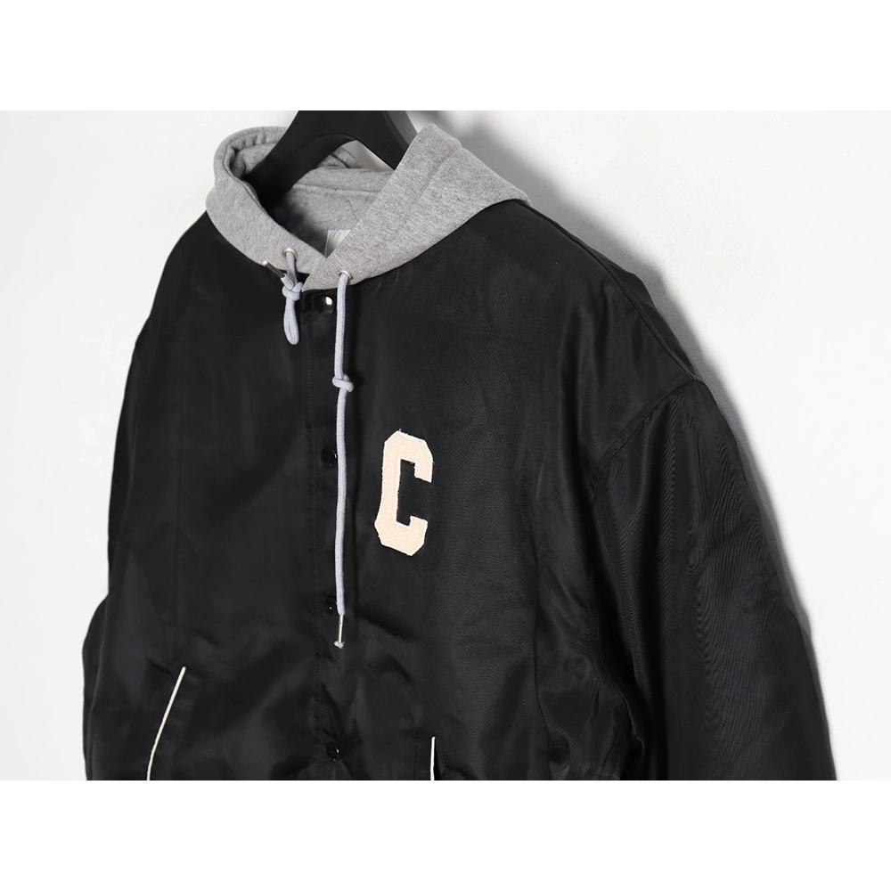 Celine embroidered lettering hooded jacket TSK1,Cheap Replica Reps Celine