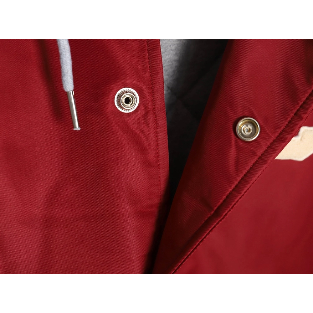 Celine embroidered lettering hooded jacket,Cheap Replica Reps Celine