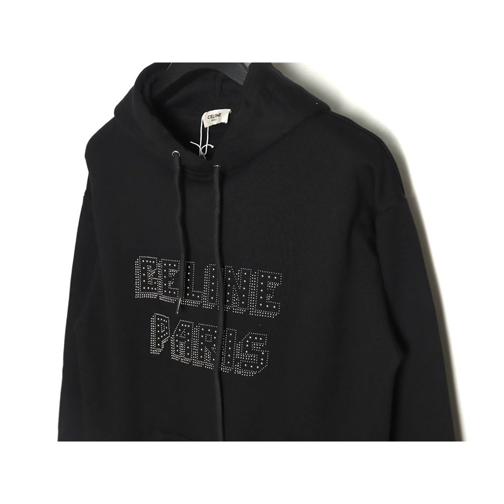 Celine Rivet Diamond Lettering Hoodie,Cheap Replica Reps Celine