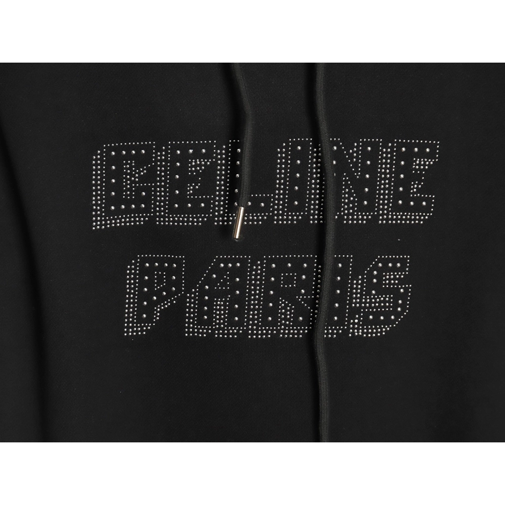 Celine Rivet Diamond Lettering Hoodie,Cheap Replica Reps Celine