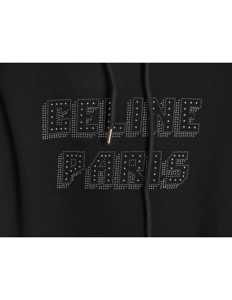 Celine Rivet Diamond Lettering Hoodie,Cheap Replica Reps Celine
