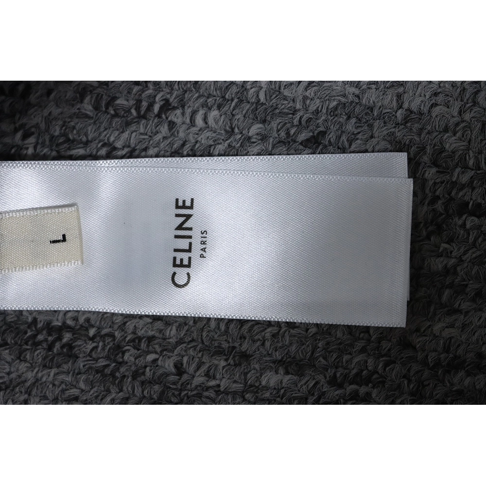 Celine lettering embroidered halfzip sweatshirt,Cheap Replica Reps Celine