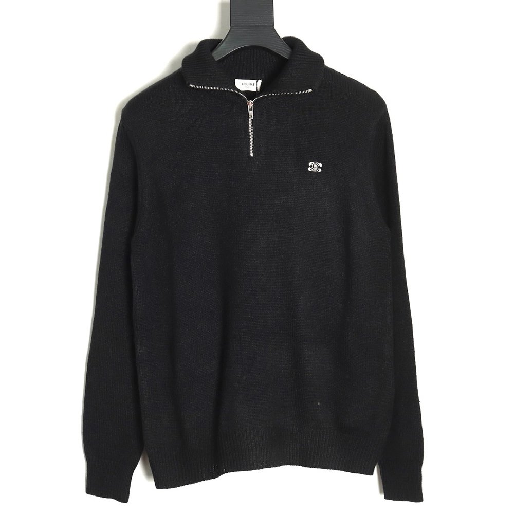 Celine embroidered turtleneck sweater TSK1,Cheap Replica Reps Celine