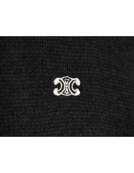 Celine embroidered turtleneck sweater TSK1,Cheap Replica Reps Celine