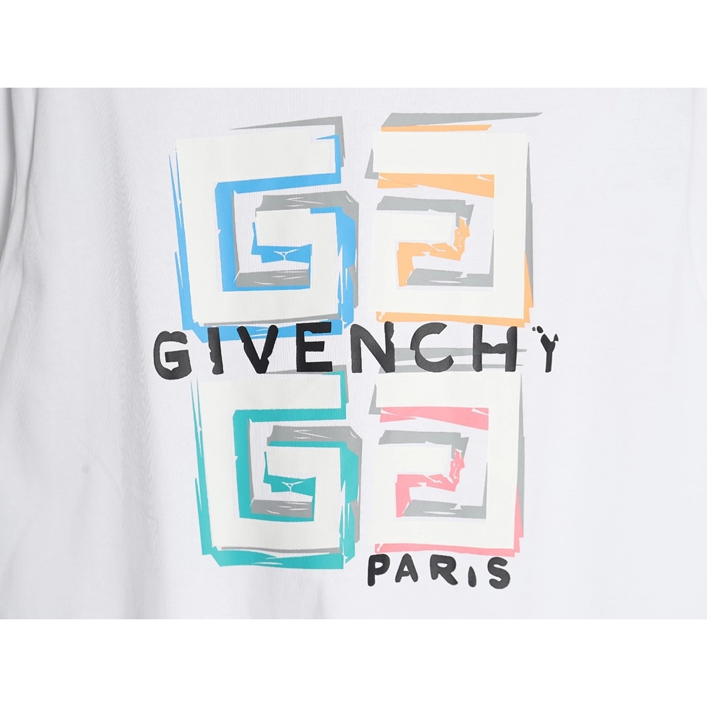 Givenchy colorful graffiti 3D 4G print short sleeves,Cheap Replica Reps Givenchy