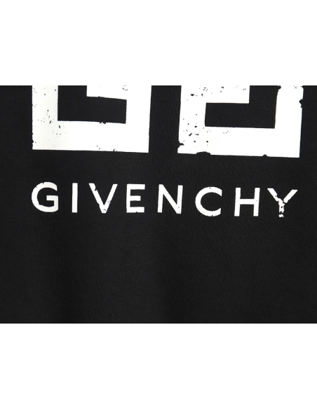 Givenchy Vintage Distressed 4G Star Print Crewneck Sweatshirt,Cheap Replica Reps Givenchy