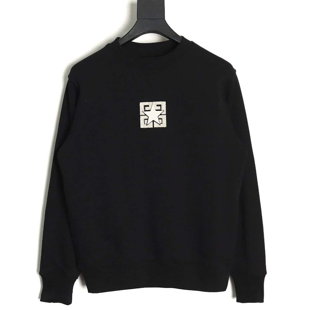 Givenchy fivepointed star embroidered crew neck sweatshirt,Cheap Replica Reps Givenchy
