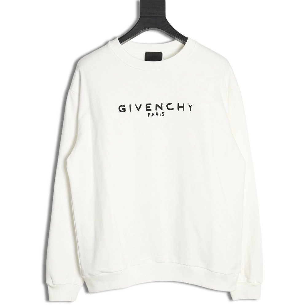 Givenchy Destroyed Letters Crewneck Sweatshirt SXL,Cheap Replica Reps Givenchy