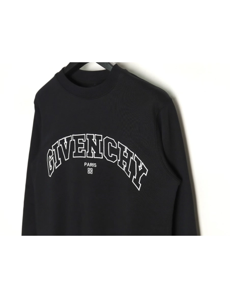Givenchy Curved English Embroidery Round Neck Sweatshirt,Cheap Replica Reps Givenchy
