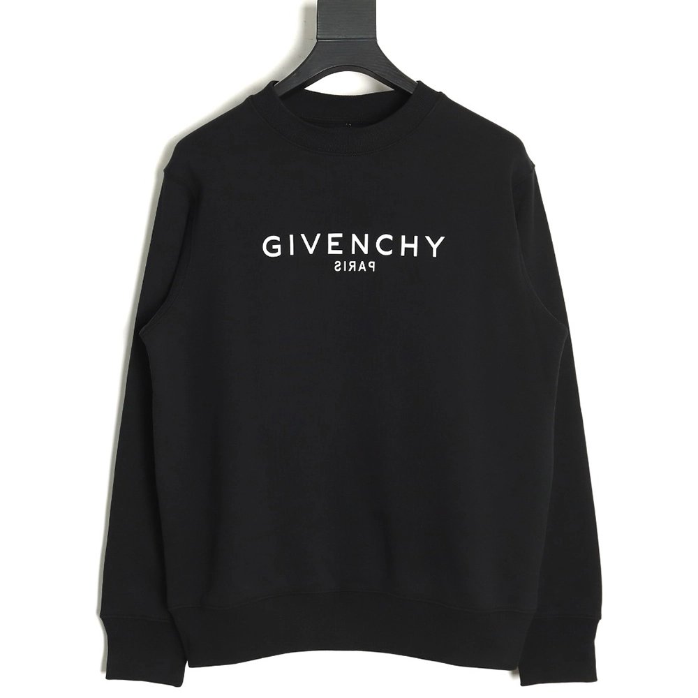 Givenchy reverse letter print crew neck sweatshirt,Cheap Replica Reps Givenchy
