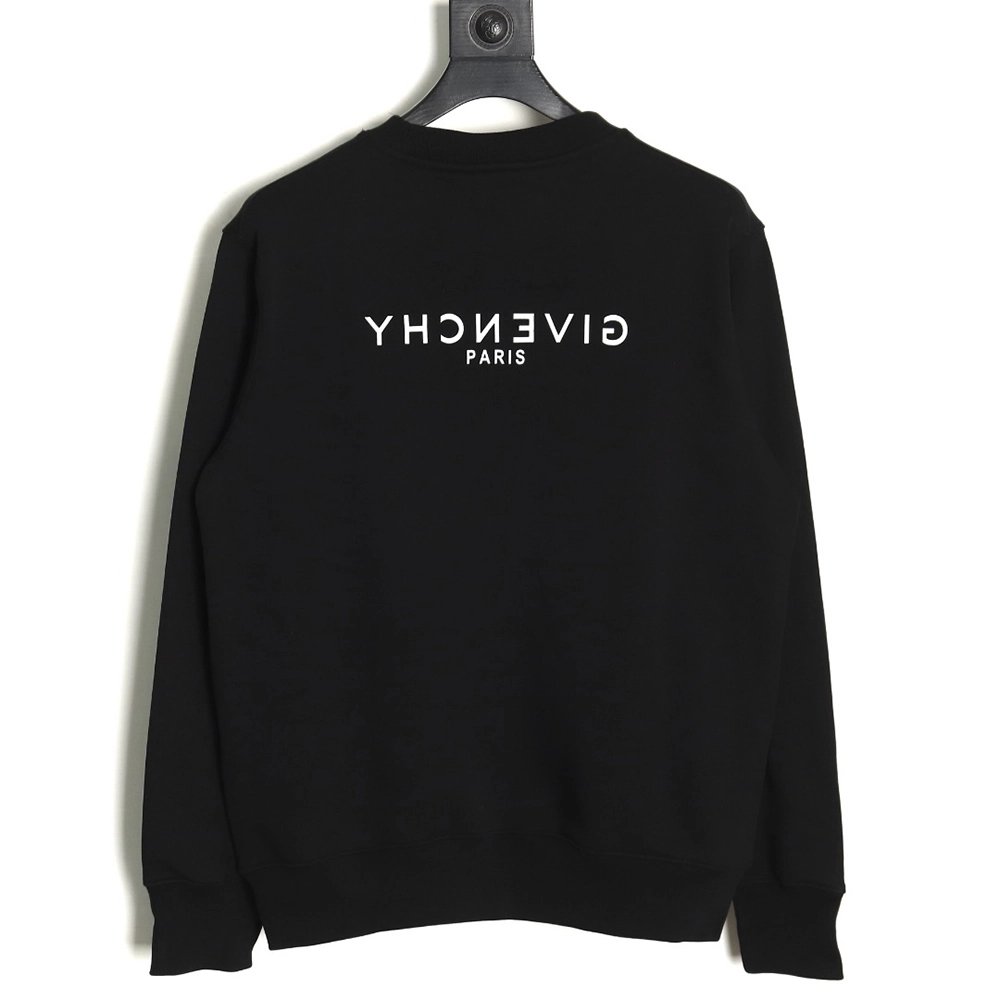 Givenchy reverse letter print crew neck sweatshirt,Cheap Replica Reps Givenchy