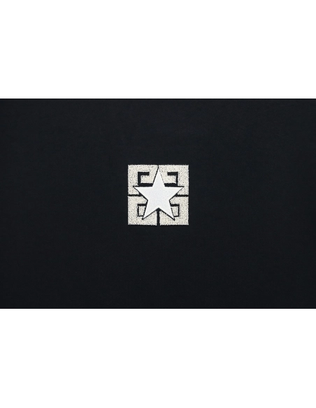 Givenchy fivepointed star double needle embroidery round neck sweatshirt,Cheap Replica Reps Givenchy