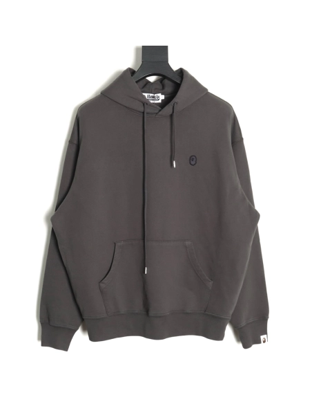 BAPE washed embroidered small logo hoodie TSK1,Cheap Replica Reps Bape