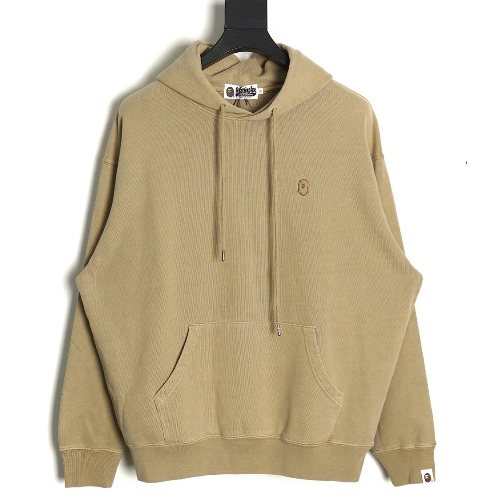 BAPE washed embroidered small logo hoodie,Cheap Replica Reps Bape