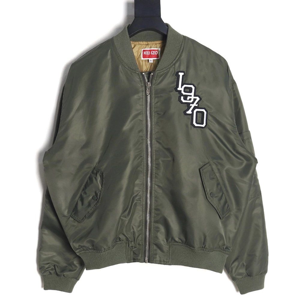 Kenzo Tiger Head Embroidered Flight Jacket,Cheap Replica Reps Kenzo