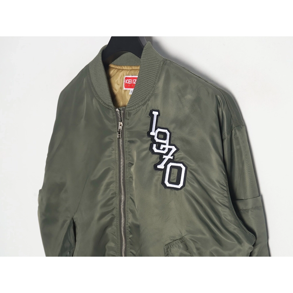 Kenzo Tiger Head Embroidered Flight Jacket,Cheap Replica Reps Kenzo