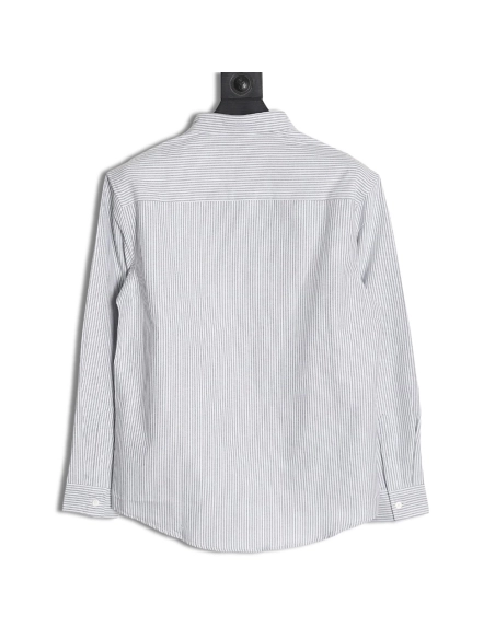 Ami small heart embroidered striped longsleeved shirt TSK2,Cheap Replica Reps Ami