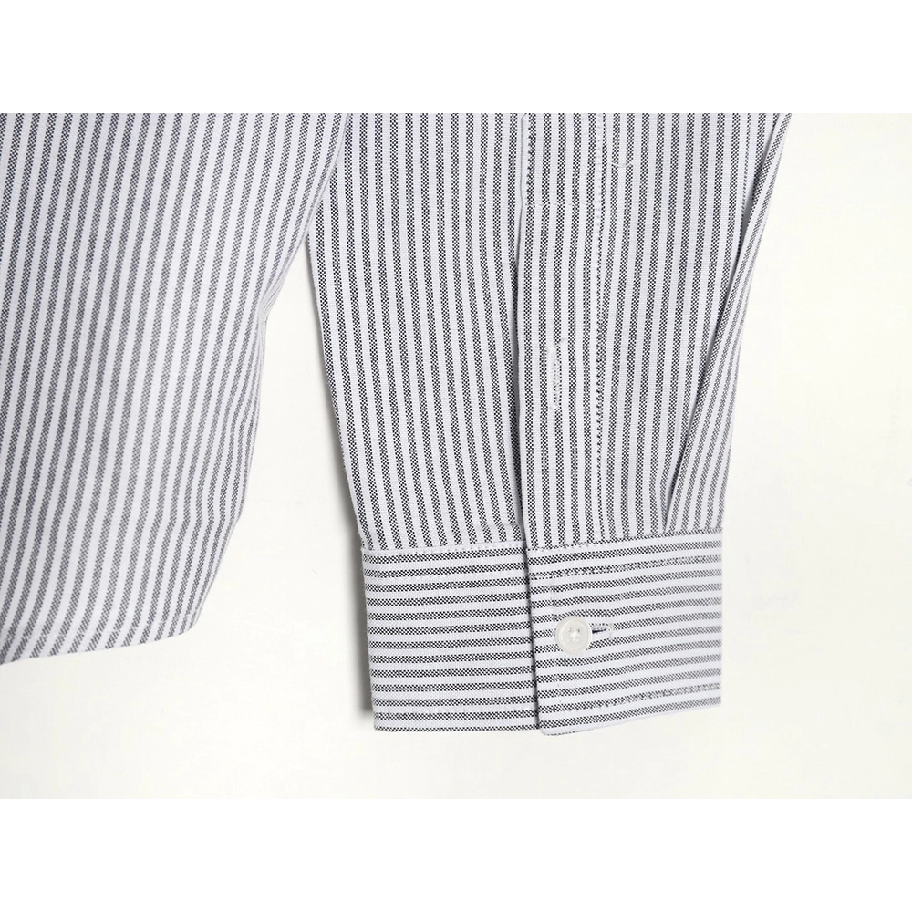Ami small heart embroidered striped longsleeved shirt TSK2,Cheap Replica Reps Ami