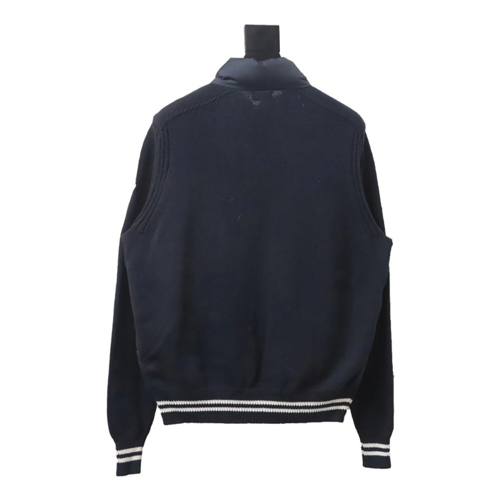 Moncler patchwork stand collar thin down jacket,Cheap Replica Reps Moncler