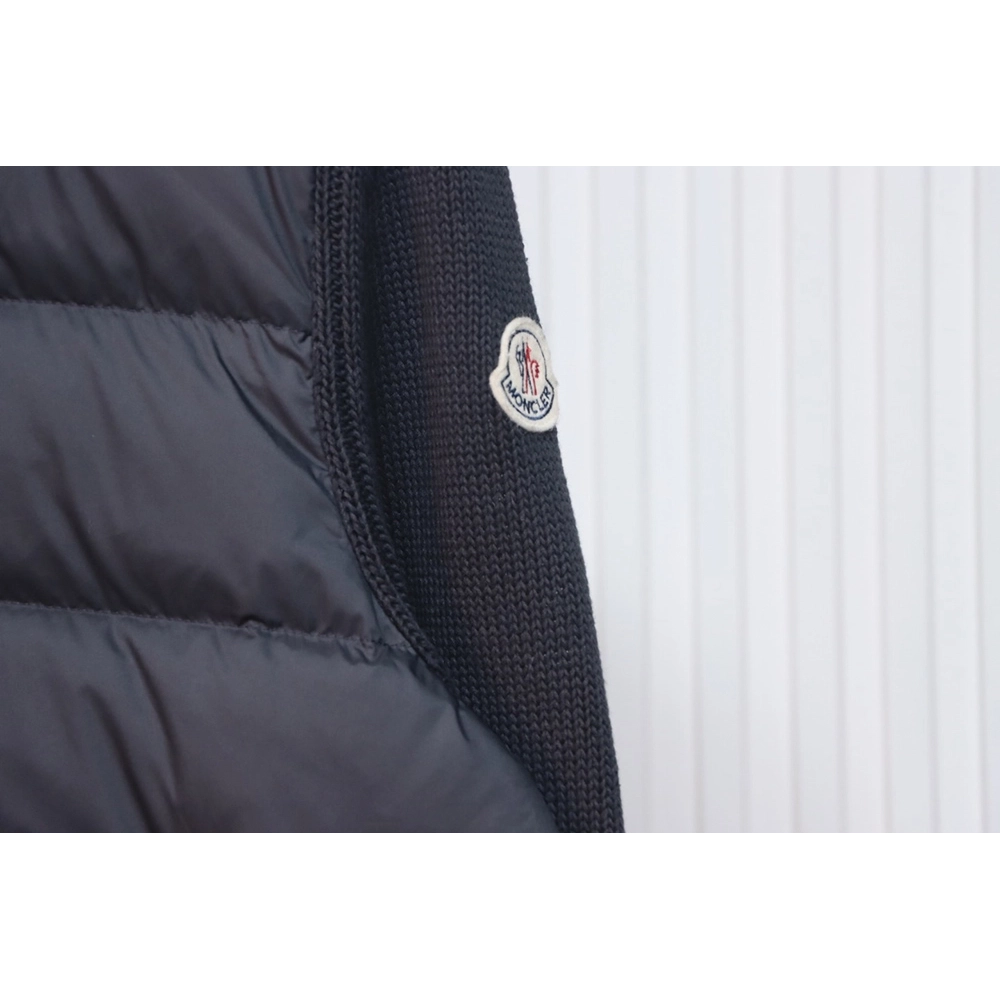 Moncler patchwork stand collar thin down jacket,Cheap Replica Reps Moncler