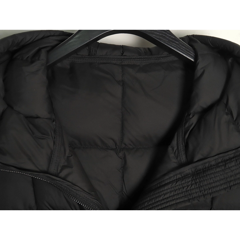 Moncler long belted down jacket,Cheap Replica Reps Moncler