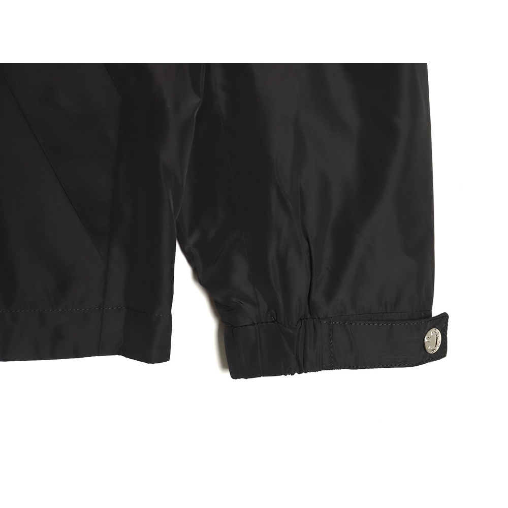 Prada side red trim detachable hooded jacket TSK1,Cheap Replica Reps Prada