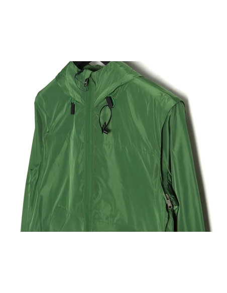 Prada side red trim detachable hooded jacket,Cheap Replica Reps Prada