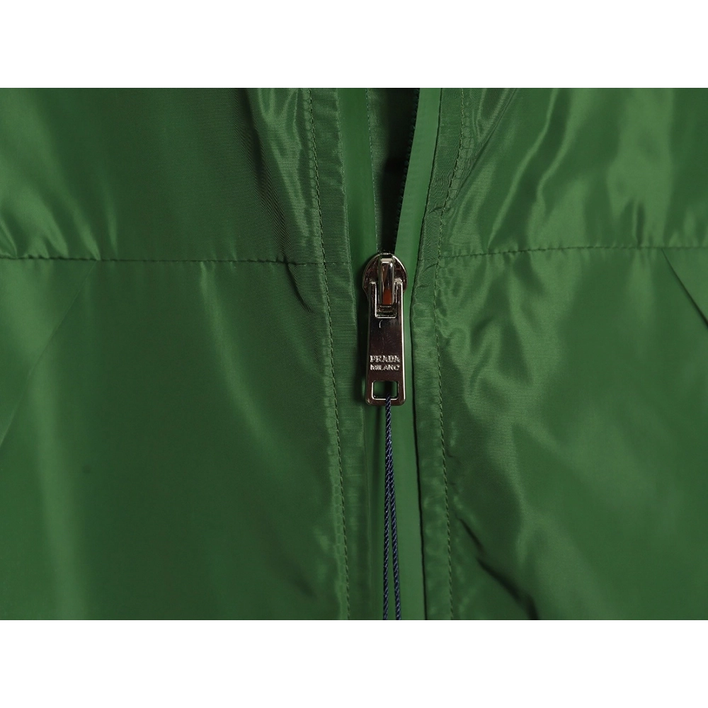 Prada side red trim detachable hooded jacket,Cheap Replica Reps Prada