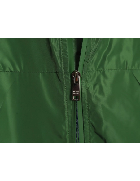 Prada side red trim detachable hooded jacket,Cheap Replica Reps Prada
