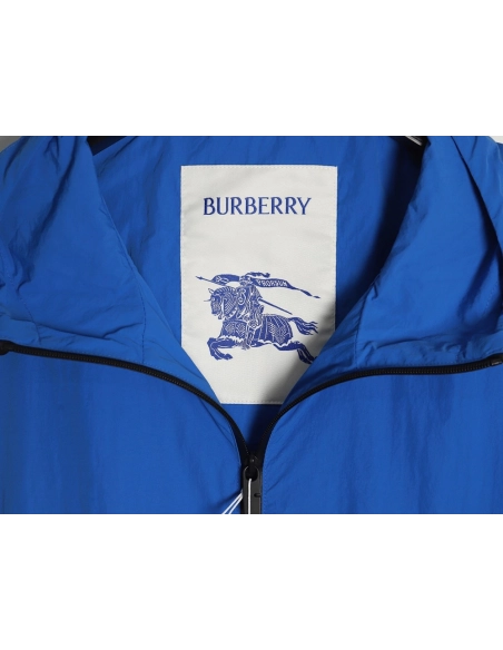 Burberry Warhorse Embroidered Thin Hooded Trench Jacket,Cheap Replica Reps Burberry
