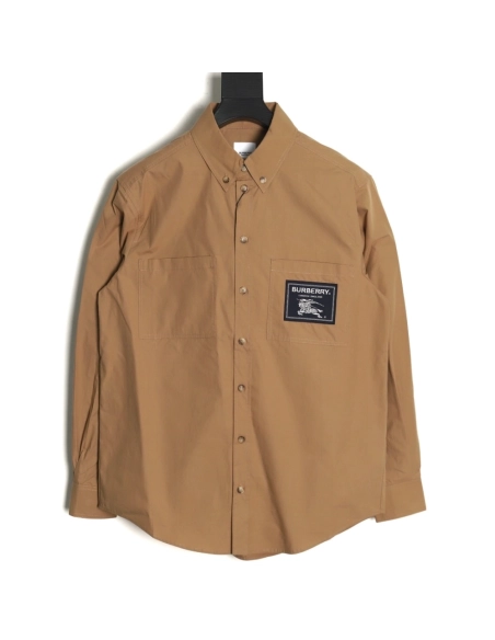 Burberry Warhorse patch long sleeve shirt Tsk1,Cheap Replica Reps Burberry