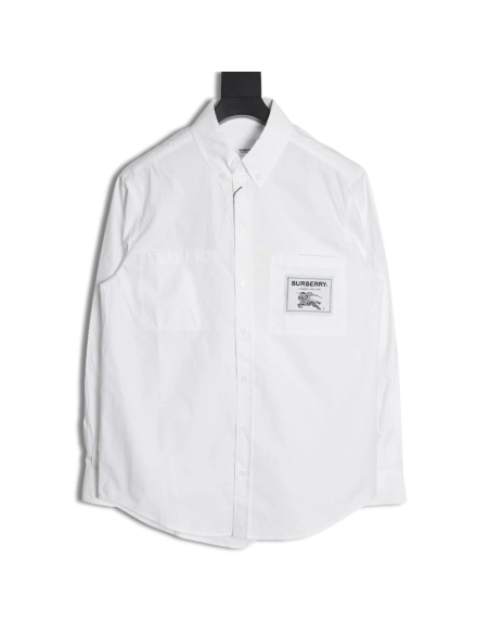 Burberry Warhorse patch long sleeve shirt,Cheap Replica Reps Burberry