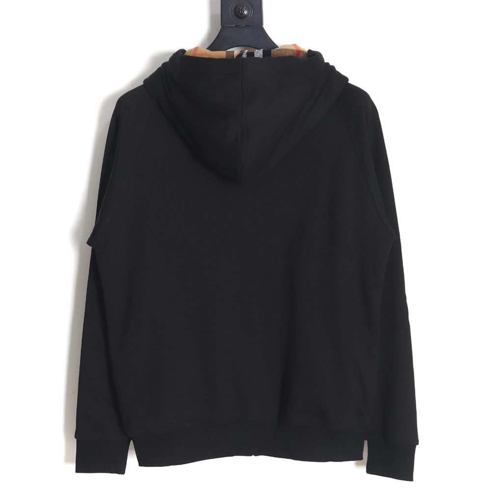 Burberry B Check Hooded ZipUp Hoodie TSK3,Cheap Replica Reps Burberry