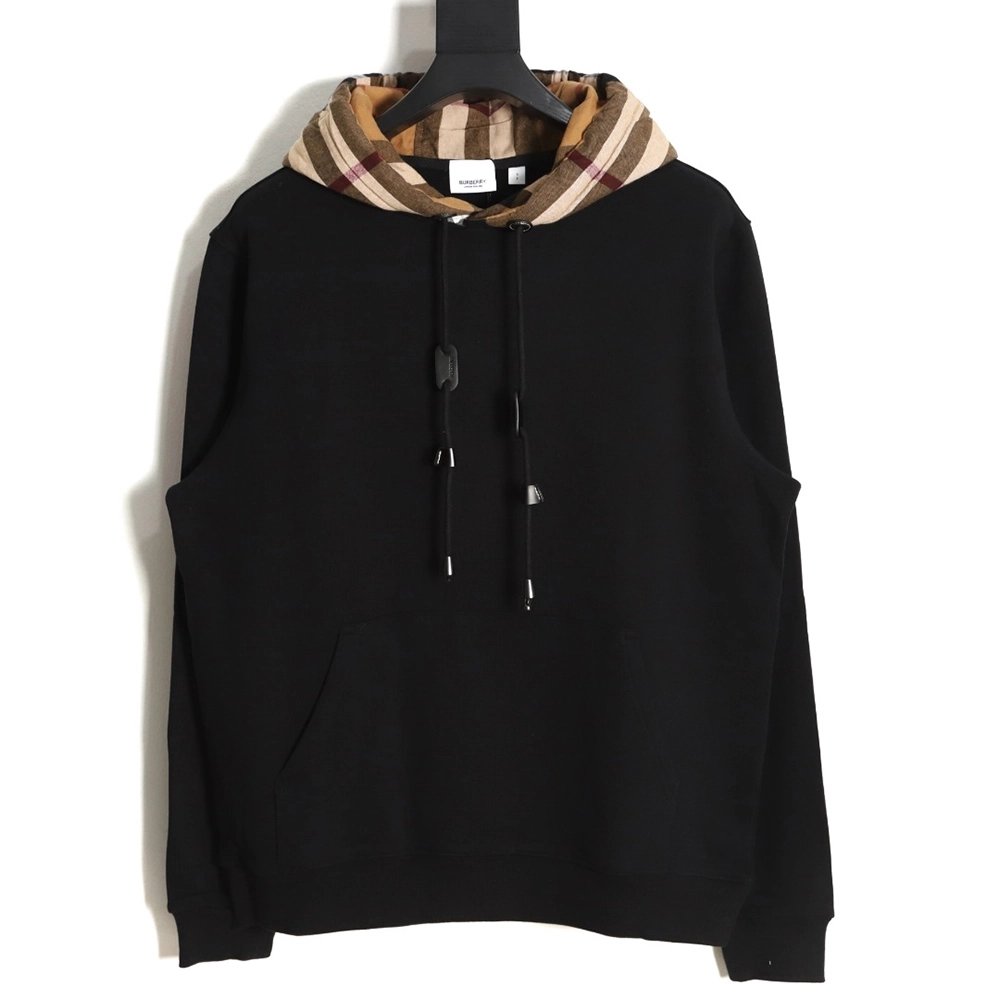 Burberry Checked Hooded Sweatshirt TSK2,Cheap Replica Reps Burberry