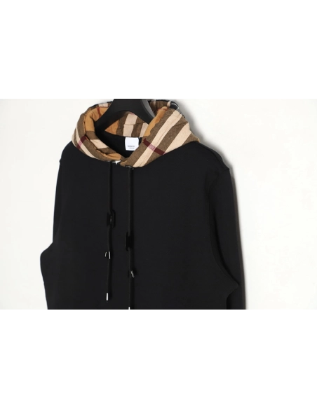Burberry Checked Hooded Sweatshirt TSK2,Cheap Replica Reps Burberry