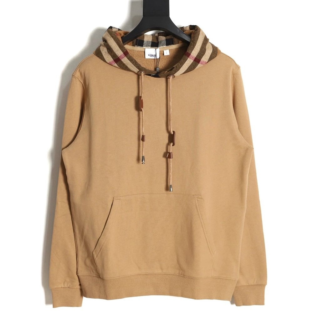 Burberry Checked Hooded Sweatshirt TSK1,Cheap Replica Reps Burberry