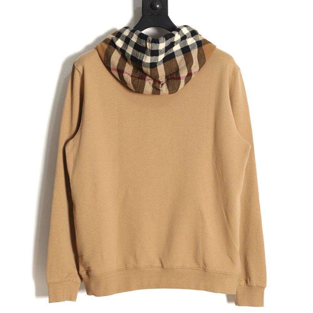 Burberry Checked Hooded Sweatshirt TSK1,Cheap Replica Reps Burberry