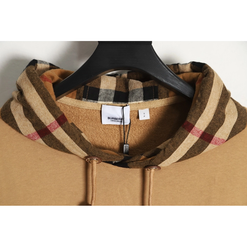 Burberry Checked Hooded Sweatshirt TSK1,Cheap Replica Reps Burberry