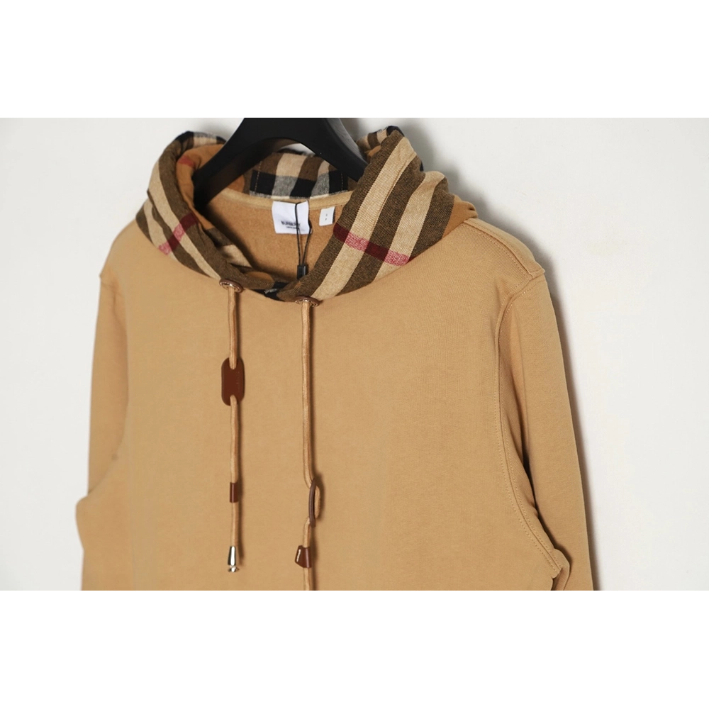 Burberry Checked Hooded Sweatshirt TSK1,Cheap Replica Reps Burberry